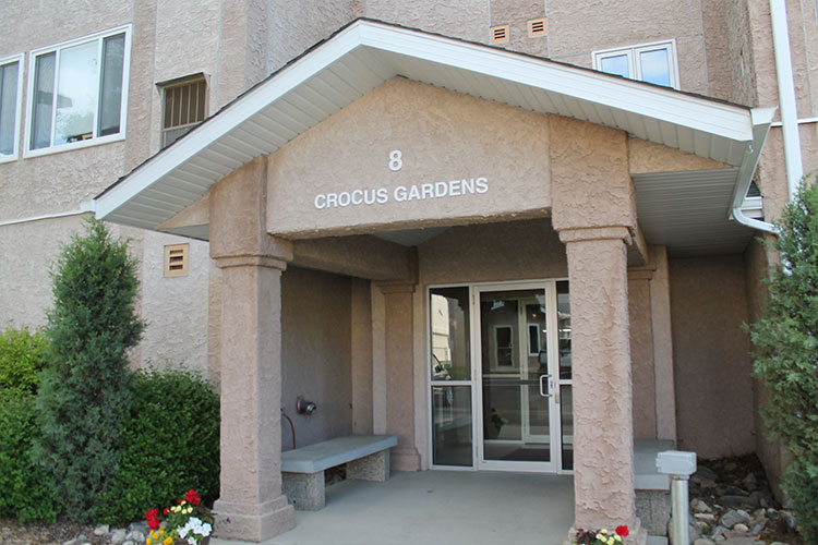 Crocus Gardens Front Entrance View
