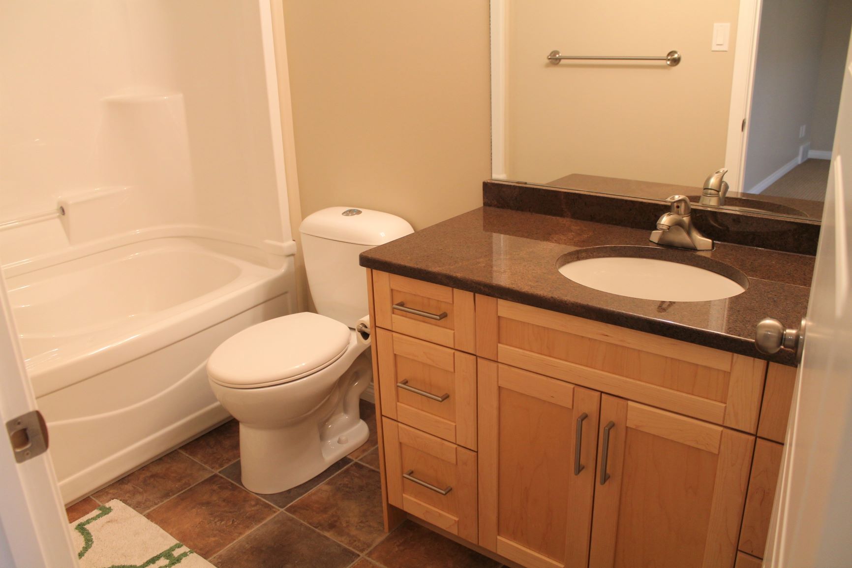 24 White Ash basement bathroom