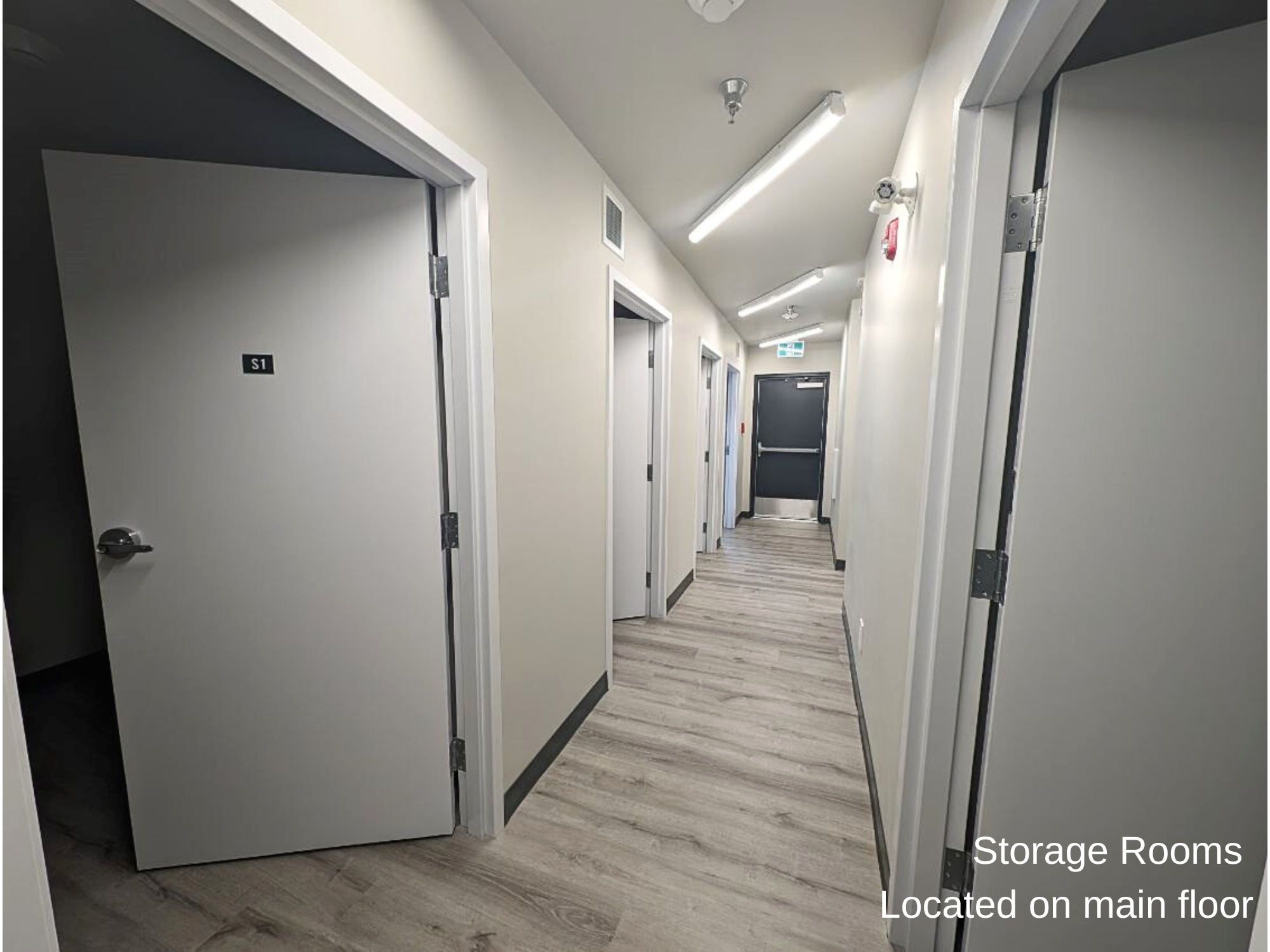 Storage Rooms Located on main floor